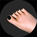 Starpery 足のネイル Dark green